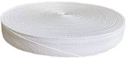 QIANF Twill Tape Ribbon 100% Cotton 1/2 Inch Wide 50 Yard Roll Herringbone Tape(1/2 Inch-50Yard)