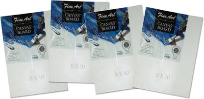 Pidilite langton Prestige Cotton Medium Grain Acrylic Primed Board (Set of 4)