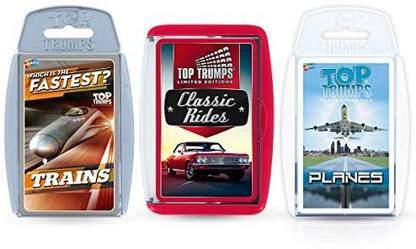 Top Trumps Planes, Trains, Automobiles Card Game Bundle