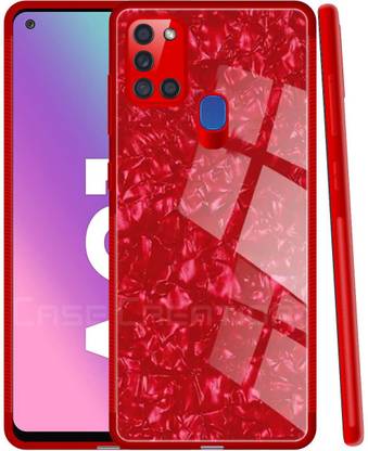 CASE CREATION Back Cover for Samsung Galaxy A21s Marble Case Marble Glass Case Cover Best Smart feature cases