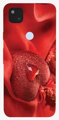 Everything. Back Cover for Google Pixel 4a ( Red Heart Print )