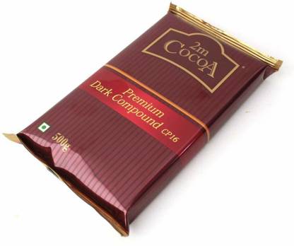 2M Cocoa Premium Dark Compound (CP-16) 500gm Bars