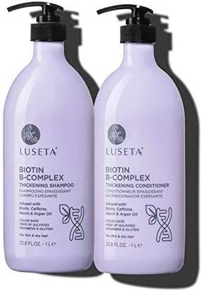 L LUSETA Luseta Biotin B-Complex Shampoo & Conditioner Set For Hair Growth And Strengthener - Hair Loss Treatment For Thinning Ha