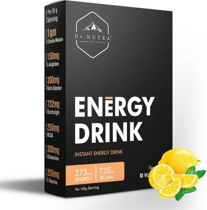 Dr.Nutra Pre Workout Instant Energy Drink, (1 Kg ,Nimbu Pani Flavour) Energy Drink