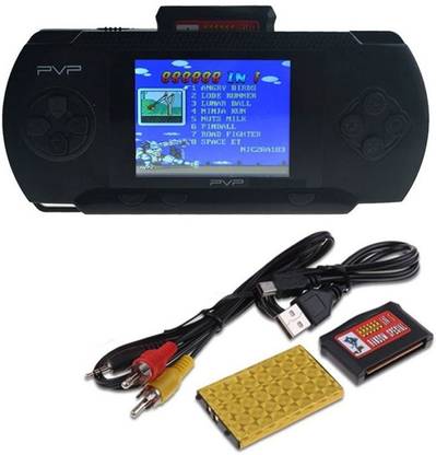 Clubics PVP Gaming Console - Video Game for Kids (PVP-Black) 1 GB with Super Mario, Contra