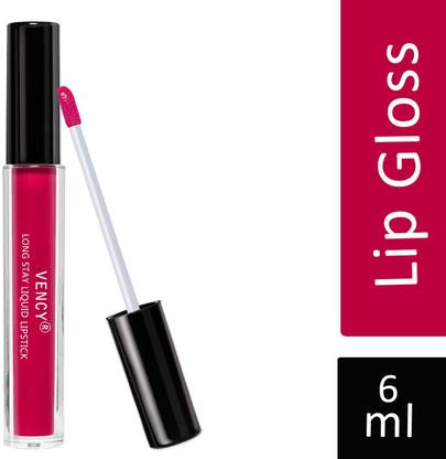 VENCY Long stay Matte Lipstick Lip Gloss Liquid Raspberry Pink 6 mL
