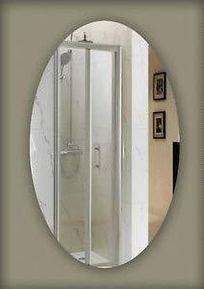 HIMANS Simple Oval Shape Glass Mirror (18 X 24) Decorative Mirror