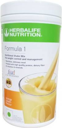 HERBALIFE Formula 1 Nutritional Shake - Orange Flavor For Weight Loss Plant-Based Protein