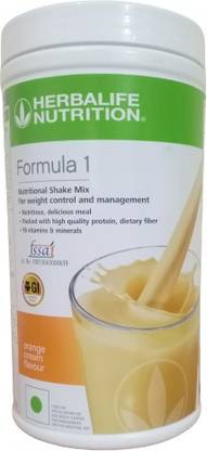 HERBALIFE Formula 1 Nutritional Shake Mix - Orange Cream Flavor For Weight Loss Plant-Based Protein