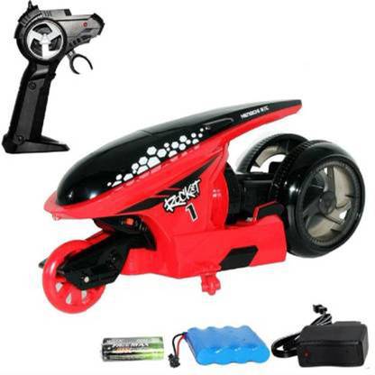 TECHNOHOLIC Stunt High Speed Remote Control Motor Rocket Bike Toy for Kids