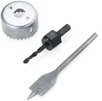 GSK Cut 3pcs Hole Saw Set Door Lock Installation Kit Woodworking Drill Rotary Tool