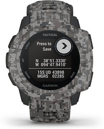 GARMIN Instinct Tactical Rugged Outdoor Watch, Multi GNSS, TracBack, ABC Sensor Smartwatch