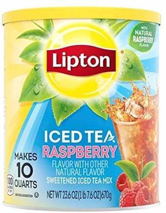 Lipton Iced Tea Raspberry , 670g Iced Tea Tin