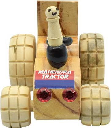 Puja N Pujari Chennapatna Wooden Tractor Pulling Toy