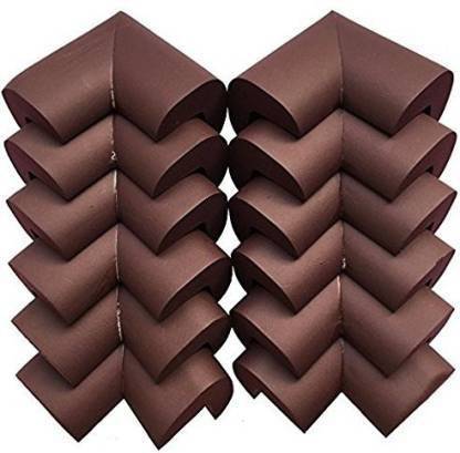 SHOPOWARE Thick Baby Child Infant Kids Safety Table Desk Corner (Brown)