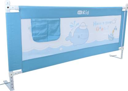 VIC Kid Bed Rail Guard for Baby Safety (1.78m Blue Whale)