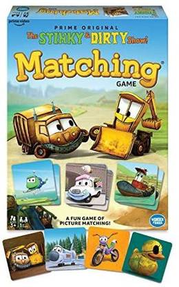Wonder Forge The Stinky & Dirty Show Matching Game For Boys & Girls Age 3 & Up - A Fun & Fast Memory Game, Model Number: 60001849 Strategy & War Board Game