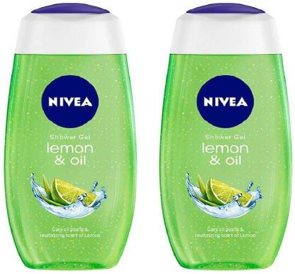 NIVEA Shower Gel Fresh Lemon & Oil Care Oil Pearl & Revitalizing Scent Of Lemon Each 125ml