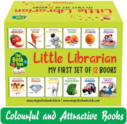My First Little Library ( Little Librarian ) - First Mini picture Library of 12 Board Books to Develop Basic Concepts for Little Scholars. Well-Researched Pictures Ensure Faster Development of a Child's Vocabulary. (English, Hardcover, Laxmi Prakashan )
