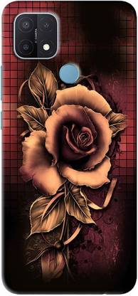 NDCOM Back Cover for OPPO A15 Amazing Rose Art Printed