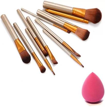 LORSHEL makeup brushs kit with sponge puff