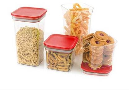 Mykos Plastic Grocery Container  - 500 ml, 500 ml, 1000 ml, 1000 ml