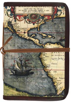 PINNACLE World map Regular Diary Unruled 200 Pages