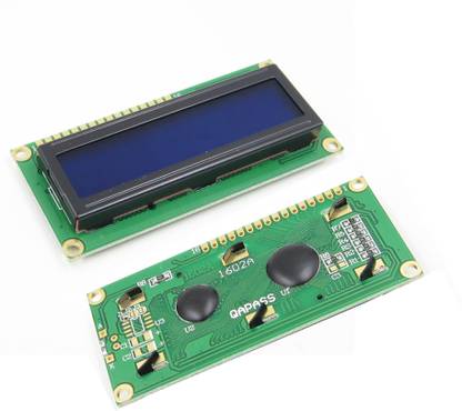 shockley electronics Lcd 16X2 Alphanumeric Display Blue (Jhd162A) For 8051, Avr, Arduino, Pic, Arm All Electronic Components Electronic Hobby Kit