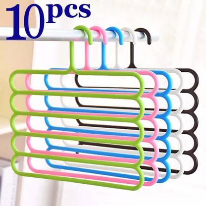 Inovera Plastic Trousers Pack of 10 Hangers For  Trousers