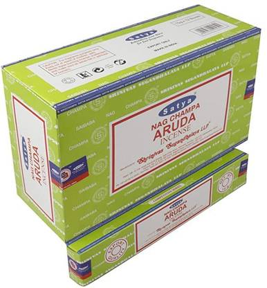 SatyaIncense Nag Champa Aruda Incense Sticks Agarbatti 180 Grams Box Aruda