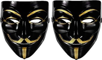 Tanishka 2 Black Vandetta Mask, Party Fun/ Role Playing, GSMM- 001 Party Mask