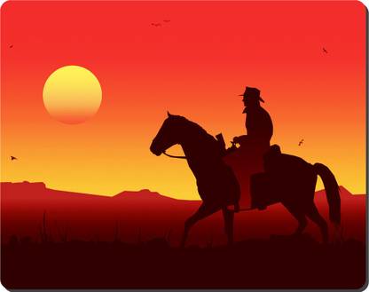 Ryca Horse Riding Theme 3D Design High Resolution Non Slip Base Mousepad