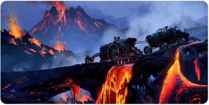 NOCKOUT Designer Large Mouse Pad for Laptop/Computer/Mouse/Keyboard (Size: 60 X 30 Cm)(LMP_4050K)Mousepad Non Slip Base Mousepad