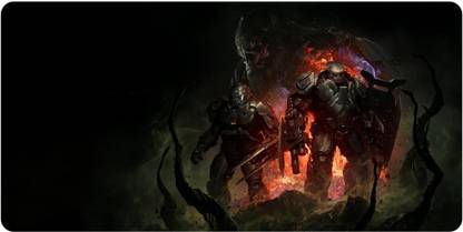 NOCKOUT Designer Large Mouse Pad for Laptop/Computer/Mouse/Keyboard (Size: 60 X 30 Cm)(LMP_4040K)Mousepad Non Slip Base Mousepad