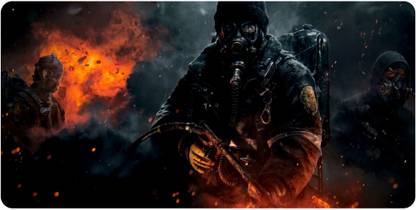 NOCKOUT Designer Large Mouse Pad for Laptop/Computer/Mouse/Keyboard (Size: 60 X 30 Cm)(LMP_4034K)Mousepad Non Slip Base Mousepad