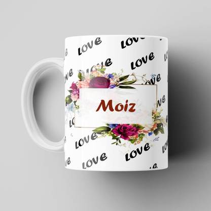 Beautum Love Moiz Romantic Name Ceramic Coffee Best Gift For Loved Ones Model No:BNMLVY013026 Ceramic Coffee Mug