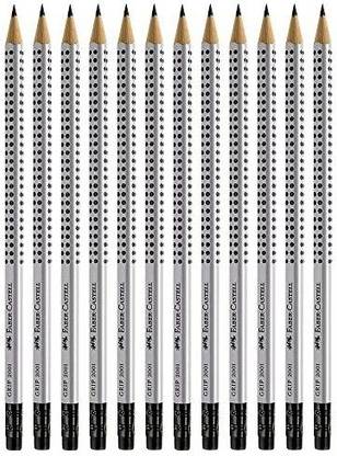 FABER -Castell Grip Graphite Ecopencils With Eraser12 Countno. 2.5 Pencil