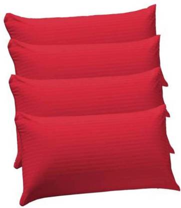 Swikon star Fiber Soft Pillow Polyester Fibre Stripes Sleeping Pillow Pack of 4