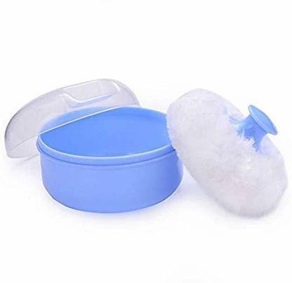 APOEM Baby Powder Puff with Box Holder Container for New born baby and Kids pack of 1