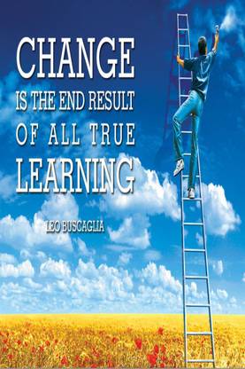 madhusigns MADHU -CHANGE IS THE END RESULT Sign board in 3mm thick foam sheet (24" X 16") Emergency Sign