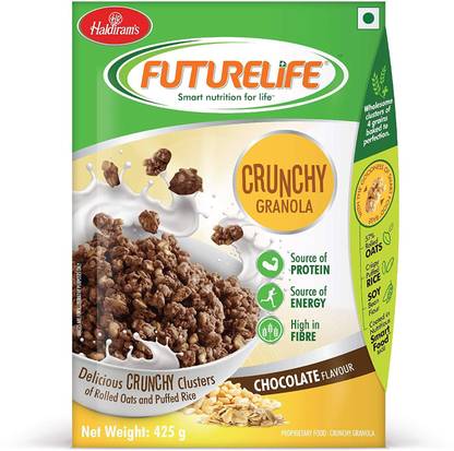 Haldiram's Crunch Granola Chocolate Flavour 425g 425 L Chocolate Oats