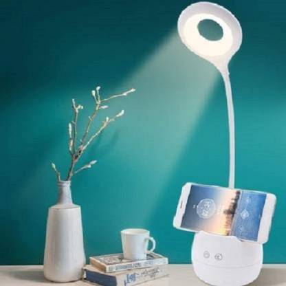 AKR Desk Light with 3 Shades Touch Control Light and Mobile Holder , USB Charging LED NIGHT LAMP, Design study lamp ( 60CM , WHITE ) Table Lamp