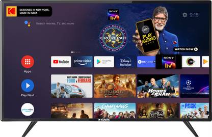 KODAK 7X Pro 108 cm (43 inch) Ultra HD (4K) LED Smart Android TV  (43UHDX7XPRO) at Rs. 16999
