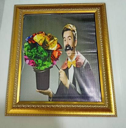 A SARKAR MAGIC WORLD Picture to Flower Frame Magic (Golden Fiber) / Flower Photo Frame Magic 1 Magic Tricks