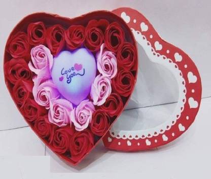 SWASTIK SYSTEMS Artificial Flower, Soft Toy Gift Set
