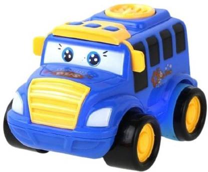 Tector Super Cute Mini Bus Baby Push and Go Toy Car