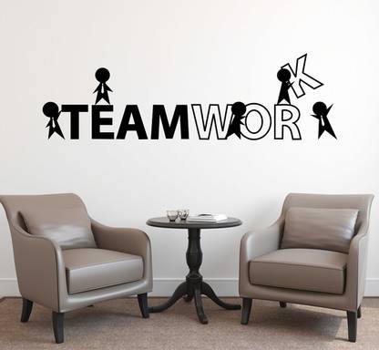 Wollzo 100 cm Teamwork Removable Sticker