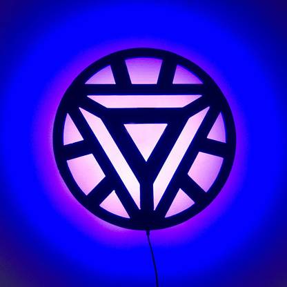 Trigica Arc Reactor Modern Wall Light 3D Wall Hanging Art for Game Room and Living Room