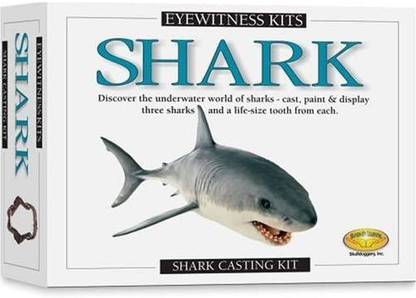 Skullduggery Eyewitness Kits Perfect Cast Sharks Cast, Paint, Display and Learn Craft Kit