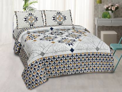 JAXMON Cotton King Flat 180 TC Printed Bedsheet